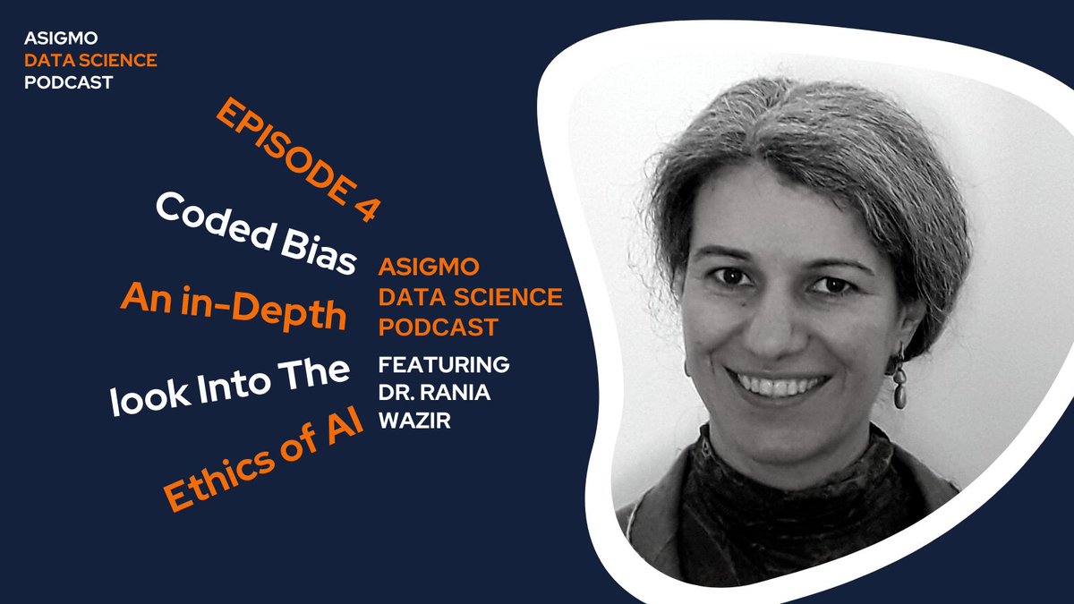 AsigmoAI's tweet photo. Another #Asigmo #Podcast is out! in this episode we talked to Dr. Rani Wazir, a mathematician &amp; data scientist at @ViennaDSG about the documentary #codedbias, #ethicalAI and the incremental steps that are being taken to regulate the field:https://t.co/KsiZEgsqGt
#AI #AIEthics https://t.co/pxE3UR4NL6
