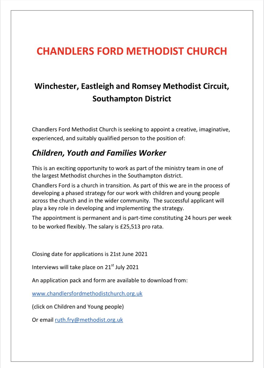ChFordMethodist's tweet photo. We’re hiring! Link below for more details

https://t.co/h9t1j3A3GP https://t.co/ZwRTx6muyc