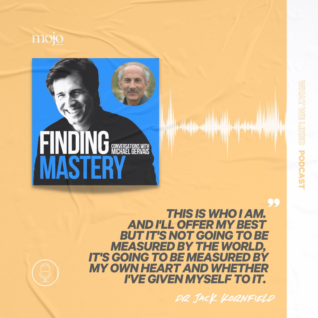 Mojo Crowe (@mojocrowe) on Twitter photo A beautiful exploration with legendary Buddhist Monk x Psychologist Dr <a href="/JackKornfield/">Jack Kornfield</a> on letting go of the judging mind that sabotages our ability to own our story.
Worth a listen 🙌🏼 open.spotify.com/episode/3v02HN… A beautiful exploration with legendary Buddhist Monk x Psychologist Dr <a href="/JackKornfield/">Jack Kornfield</a> on letting go of the judging mind that sabotages our ability to own our story.
Worth a listen 🙌🏼 open.spotify.com/episode/3v02HN…