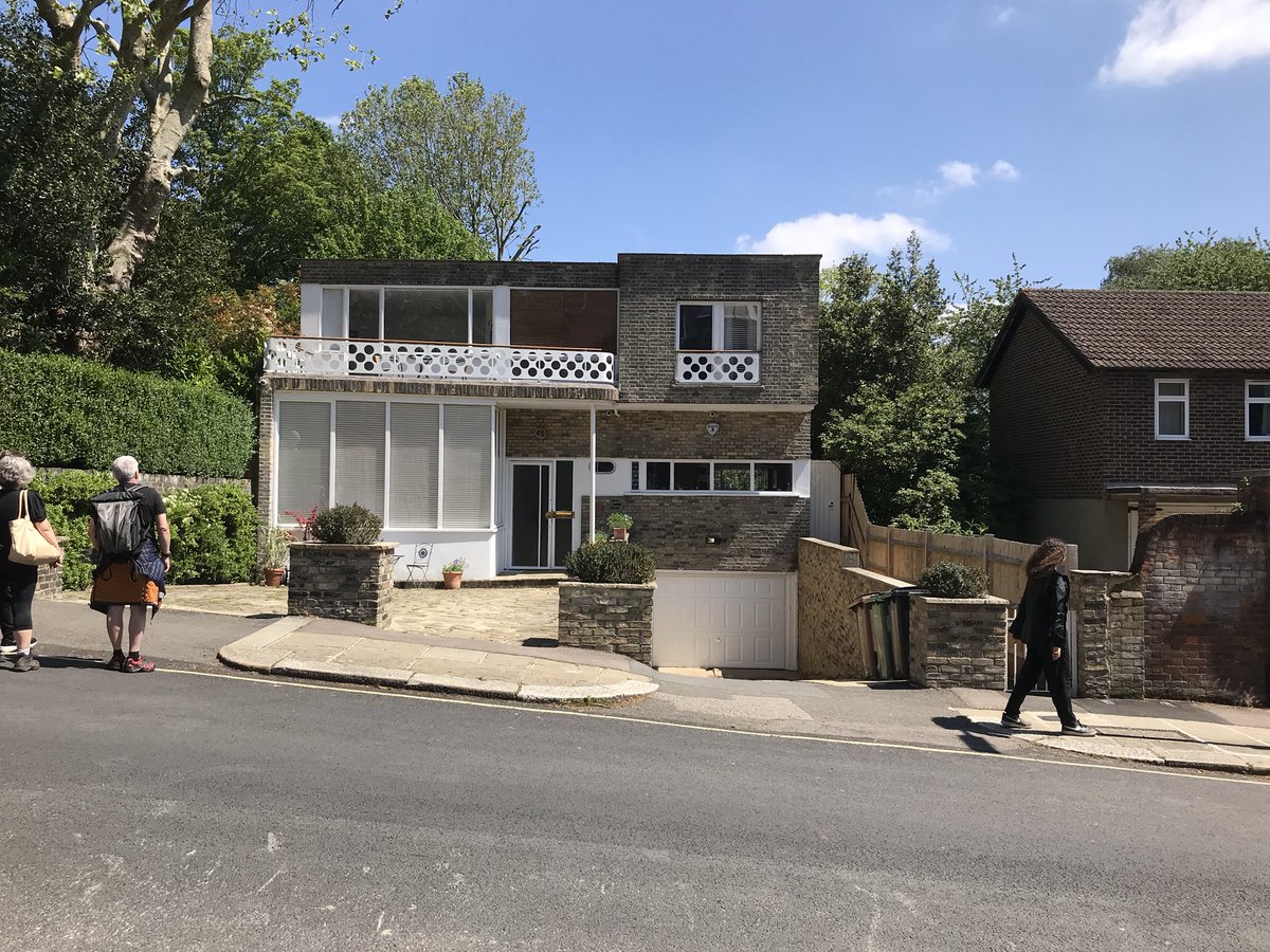 johnpratley's tweet photo. perfect way to spend a sunny bank holiday on hampsted architecture tour with old friends - thanks to @towerofblah https://t.co/K8BbPSHZM9