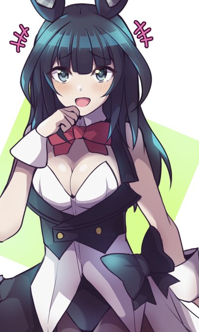 学園の外でも堂々たるバニー、吾妻楓。
 #アリスギア  #アリスギアお絵かき 