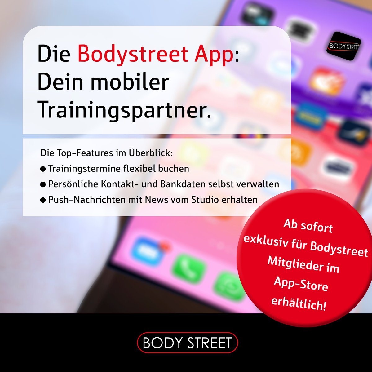 Bodystreetbln's tweet photo. Noch mehr Zeitersparnis und noch mehr Convenience. Die neue Bodystreet App für Mitglieder ist da! Jetzt erhältlich in den Apps Stores. 

#bodystreet #EMS #app #apple #android #customerservice #customer #zeit #training https://t.co/OyvgtOIHyp