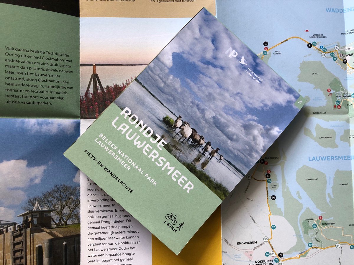 Sinds kort is er een nieuwe ‘Rondje Lauwersmeer’ kaart. Deze fiets- en wandelroute neemt je in 43 km mee langs natuur, cultuur, historie, gastvrije ondernemers, uitdagende activiteiten en veel restaurants en overnachtingsmogelijkheden. Zie ook rondjelauwersmeer.nl
