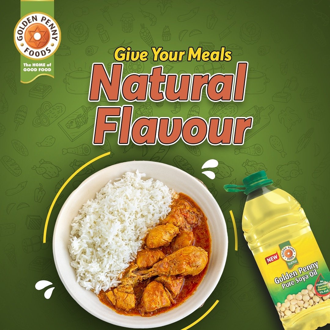 CookItSpreadIt's tweet photo. Get that real soya flavour as well as vitamins A, D &amp; E from Pure Soya Oil.
What part of the Soyabean is oil extracted from?
A. Leaf
B. Root
C. Bean
D. Stalk
#FeedingNaija https://t.co/Rc7358puwr