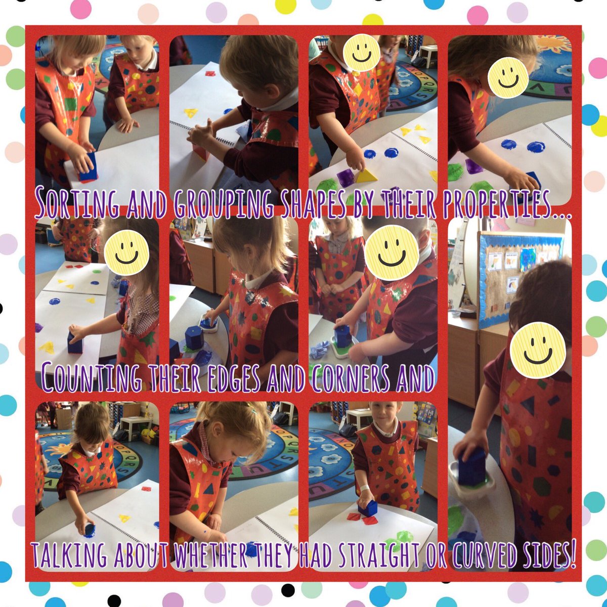 SpittalSchool's tweet photo. Loving our shape sorting and printing! How many sides and whether they are curved or straight. We found some tricky shapes as well!
#learningexploration #independentlearners #skillsapplication https://t.co/mUtDVbIJB1