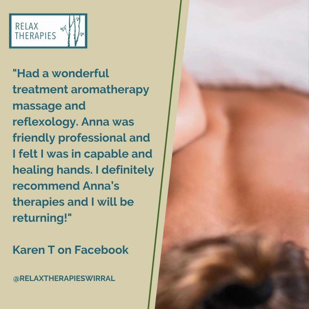 Happy client feedback!

#wirral #wirralclinic #massage #aromatherapy