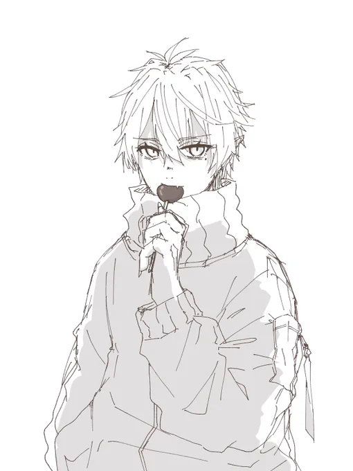 結構前のやつ。たまたま♡チョコ(のつもり)が似てて1人で勝手に嬉しくなってた 