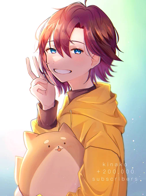 20万人おめでとうございます!好!
 #kinakoart 
