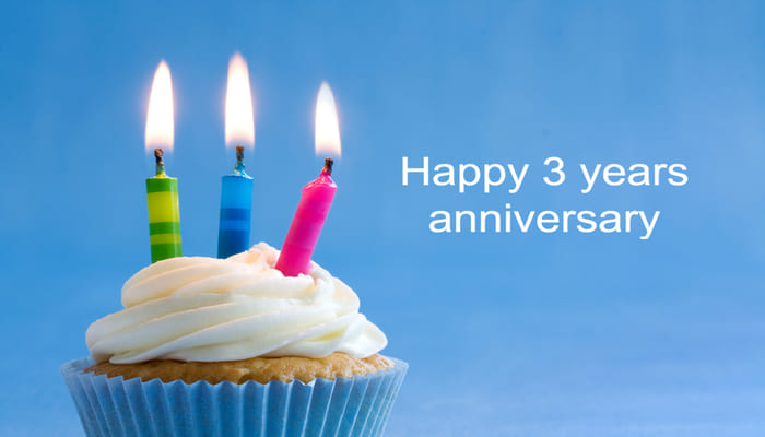 Hoy 31 de mayo cumplimos tres años de vida. Gracias a todos nuestros clientes y partners por hacerlo posible. Por muchos años más...