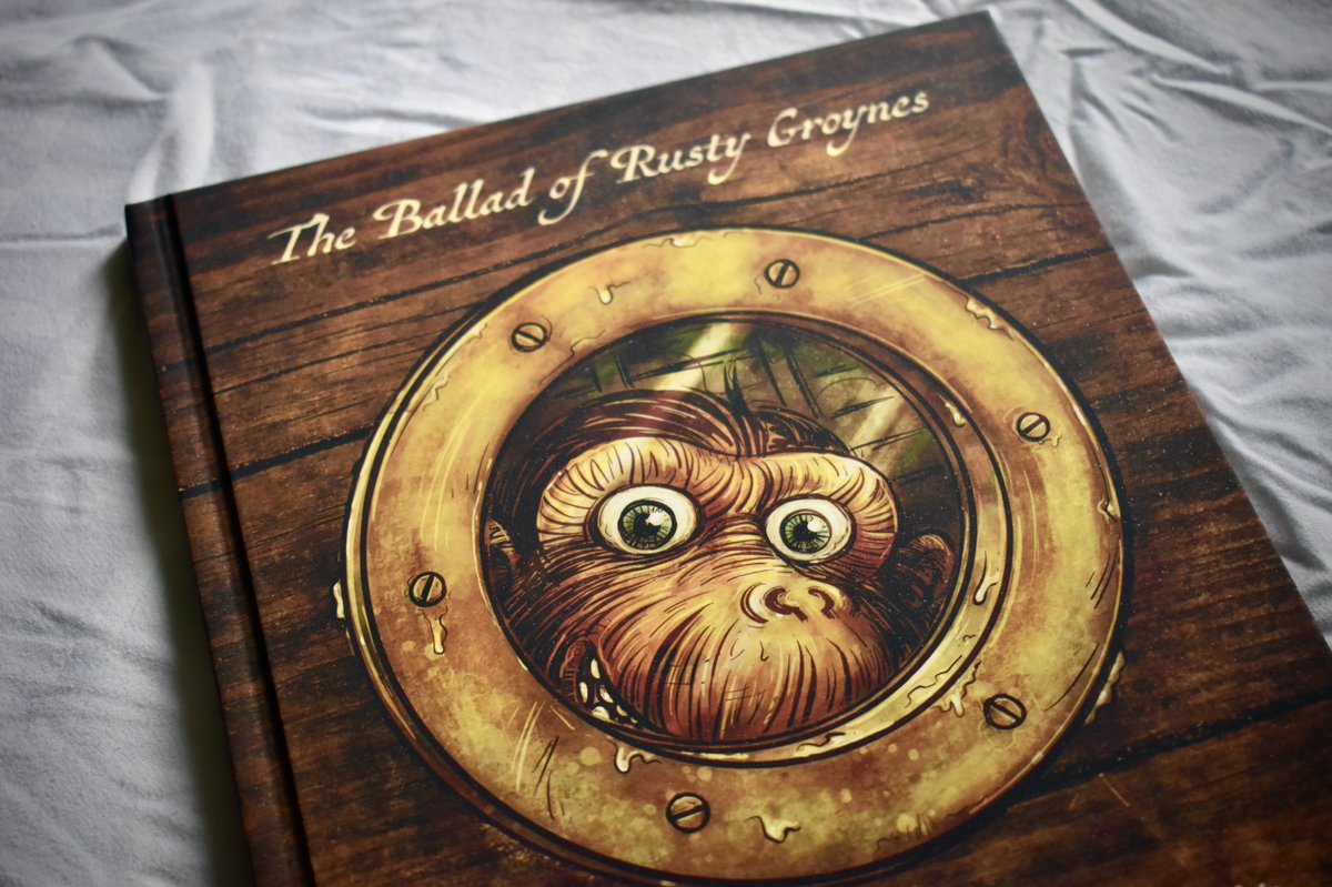 TheSeaBook's tweet photo. It’s here! The book version of The Ballad of Rusty Groynes. Available through my Etsy shop… https://t.co/OCj7gceHhZ 
-
-
-
-
#graphicnovel #comic #shanty #seashanty #illustration #monkey #selfpublishing #imadeabook https://t.co/iv5x5osilG