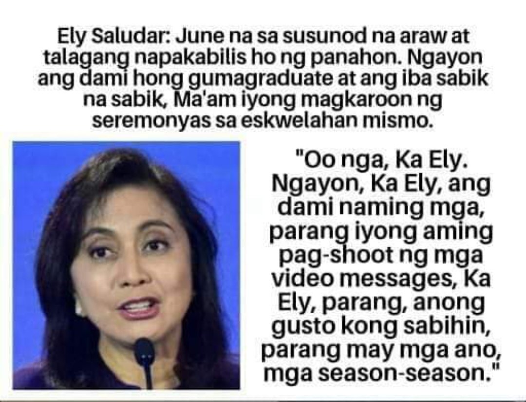RenceCruz10's tweet photo. Hahaha,c aling leni tlaga kahit kailan patawa, kayo na ho bhala umintindi 😂 https://t.co/WyRE1bJ1yO