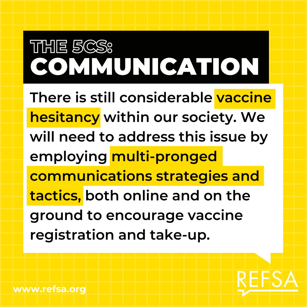 inforefsa's tweet photo. #REFSASays
Do you know, only 67% of Malaysians are willing to take #COVID19 vaccine? Catch REFSA Comms Director, @iskandarfareez on @501Awani as he shared how the government should boost confidence in the National Vaccination Programme. Share your thoughts with us!π https://t.co/PVbAxBbSi6
