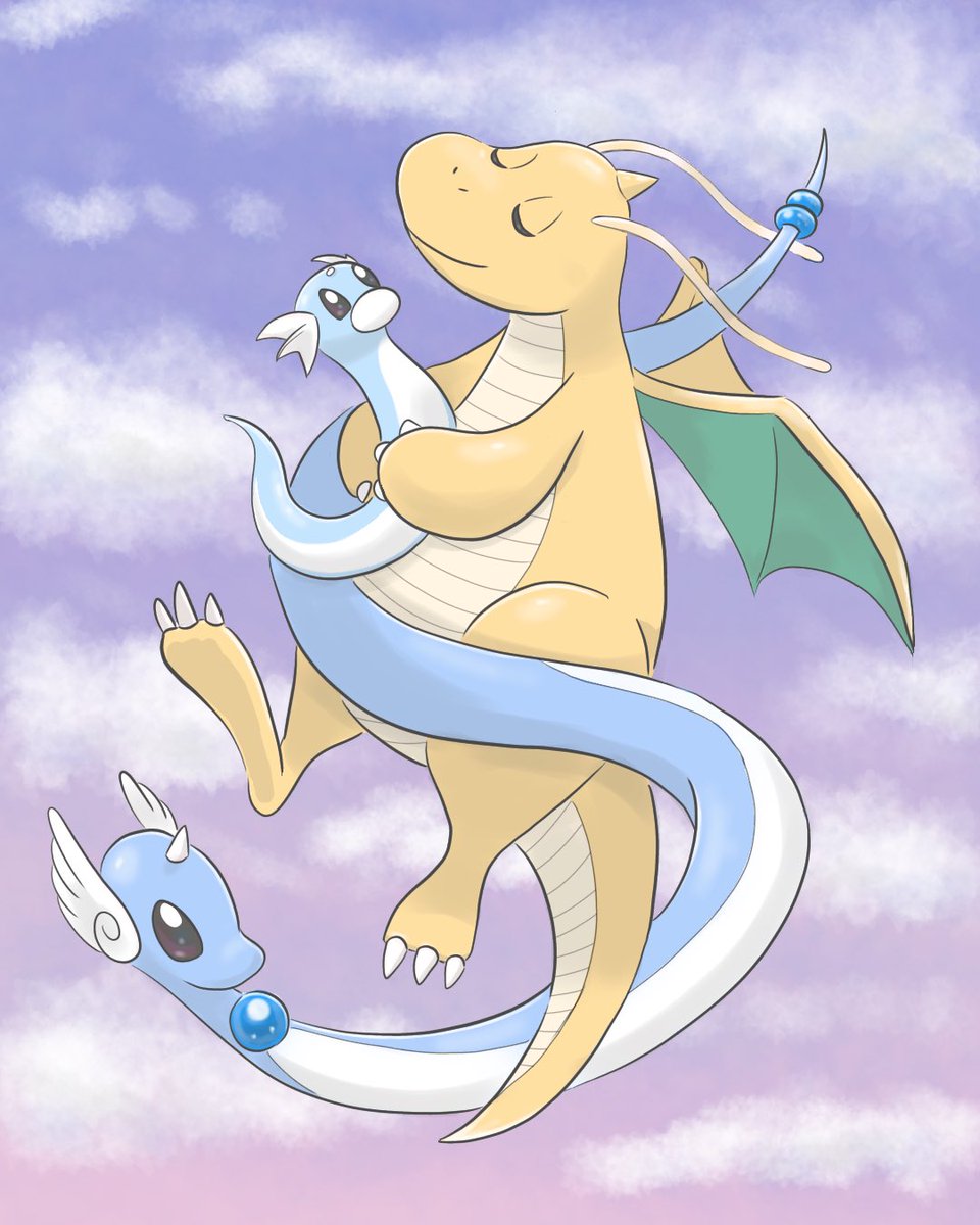 ট ইট র いおちゃまん お絵描き カイリュー 一族 ポケモンイラスト ট ইট র いおちゃまん お絵描き カイリュー 一族 ポケモンイラスト