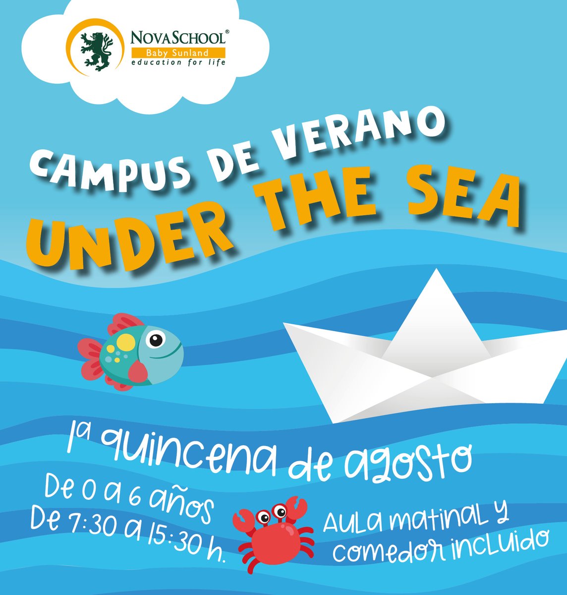 Novaschool_es's tweet photo. Campamento de verano para niñ@s de 0 a 6 años en el @PTAMalaga del 2 al 13 de agosto en la #EscuelaInfantil #BabySunland 
La mejor opción para las familias q trabajáis en el #PTA en horario de 07:30 a 15:30 horas 
Más info 👇https://t.co/rQVrMKv9kU https://t.co/ejpBiOlrR9