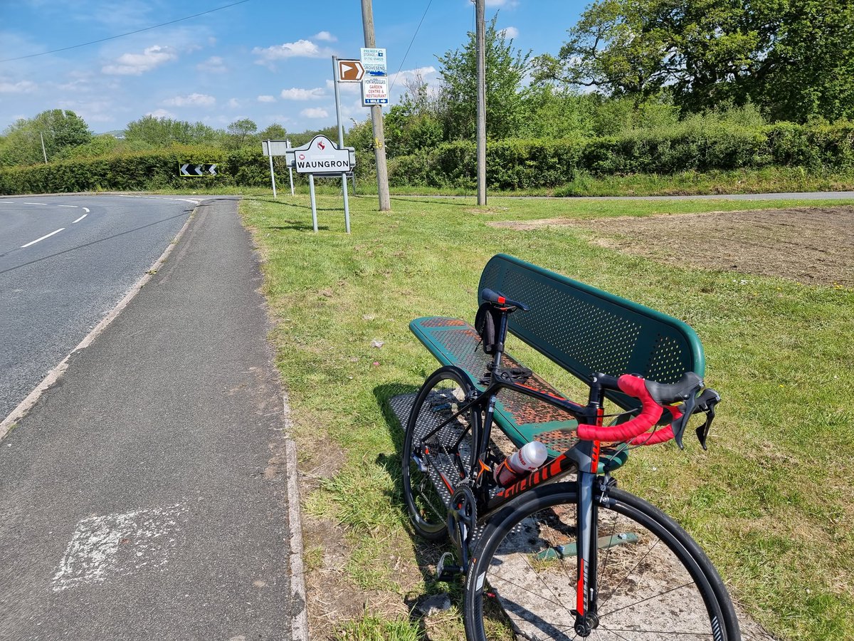 stircrazyjack's tweet image. First rest over an hour in, whoever said #cycling is easier in the summer is lying,  can't breath properly mun. #Fatlonewolf #CycleUK #Wales