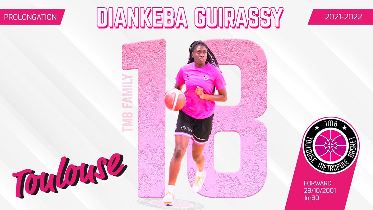 TMB_Basket's tweet photo. 🚨 Notre pépite Diankeba Guirassy prolonge son aventure en équipe première pour la saison prochaine ! #NosPepitesOntduTalent #womenbasketball #basketball https://t.co/z5d1yYjOxK