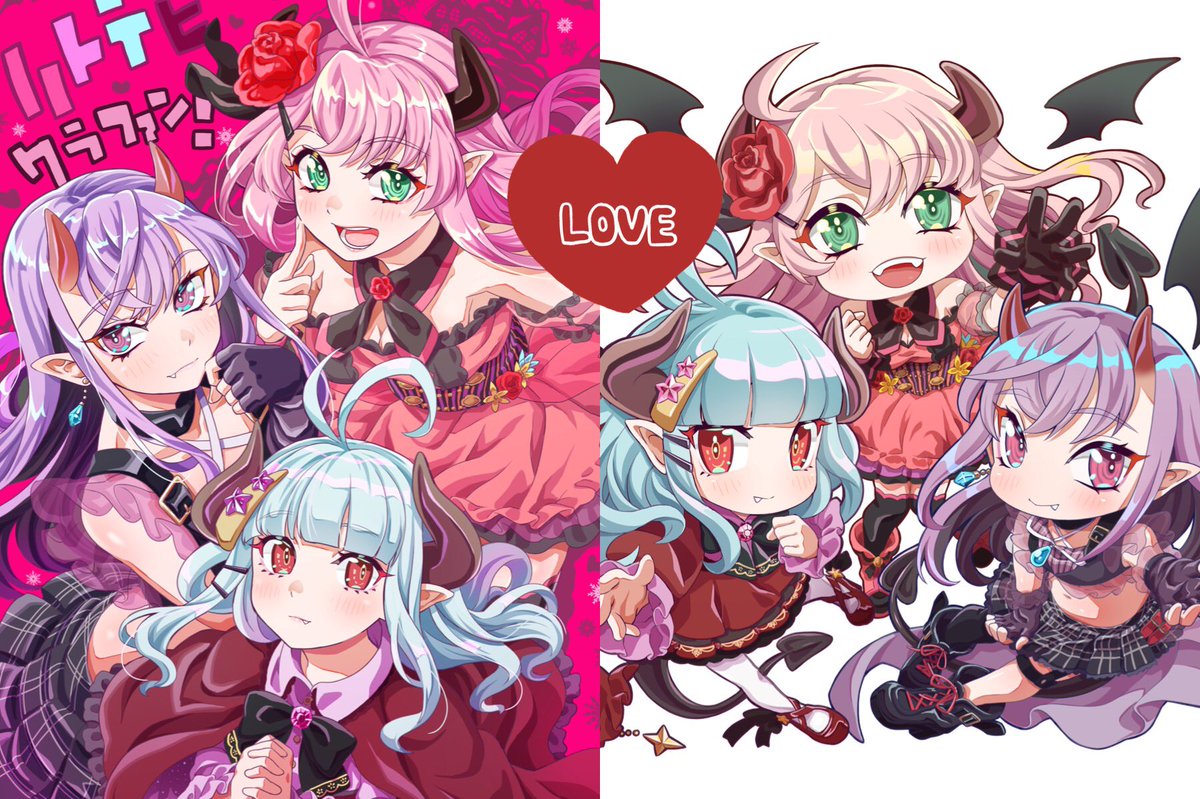 #今月描いた絵を晒そう
今月もありがとうございました!! 
個人で描いたものと多分貼っても大丈夫そうなリトデビ!
未発表のイラストもじき公開されていくと思うので楽しみです🥳 