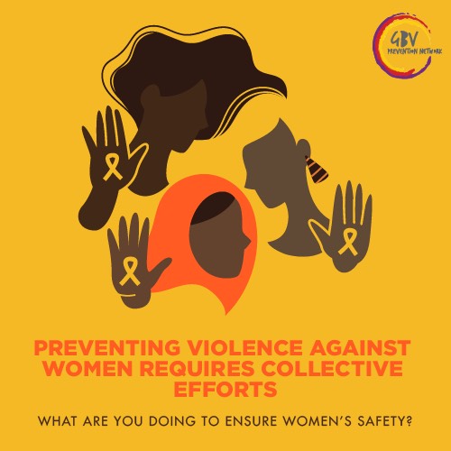 GBVnet's tweet photo. We all have a role to play in preventing and ending violence against women. Here are 3 things you can do:
📍 Educate yourself and others about VAW
📍 Use your voice and resources to raise awareness
📍 Challenge unequal gender norms &amp; harmful cultural practices in your community https://t.co/mM60yMxkBA