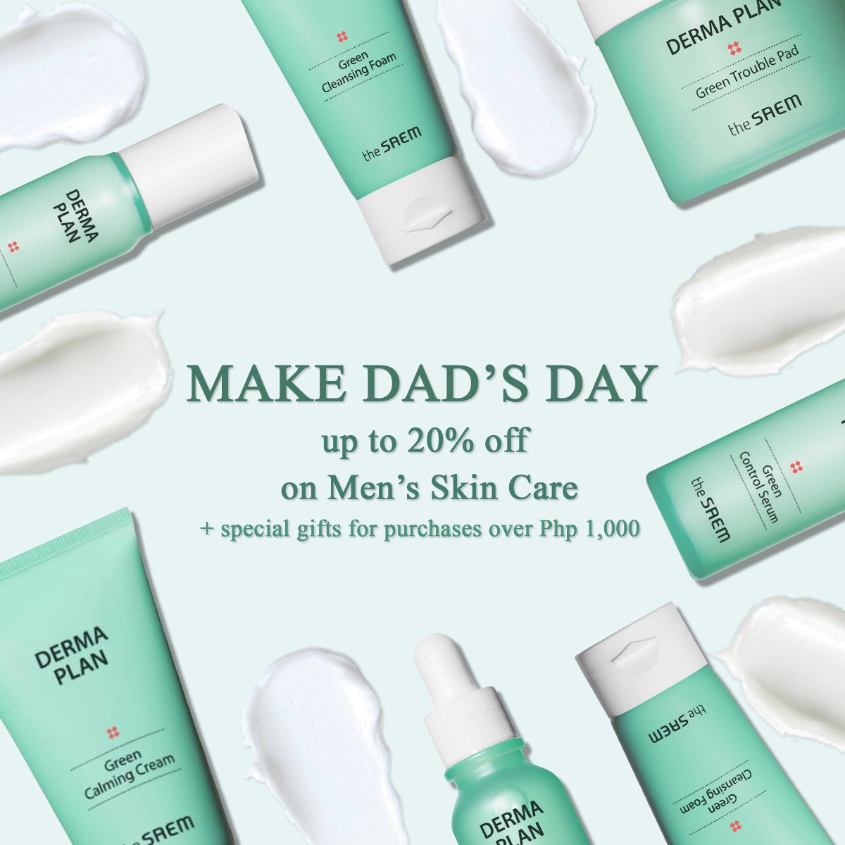 TheSaemPH's tweet photo. Make Dad's Day! Treat dad this Father's day with our carefully curated skincare perfect &amp; easy for men. Purchase php 1,000 or more &amp; get a special gift for yourself too!

Check it out in-store or at https://t.co/QFwCwAplJV 🛒

#thesaem
#thesaemph #fathersdaygifts #fathersday https://t.co/ORZD9ty9M2