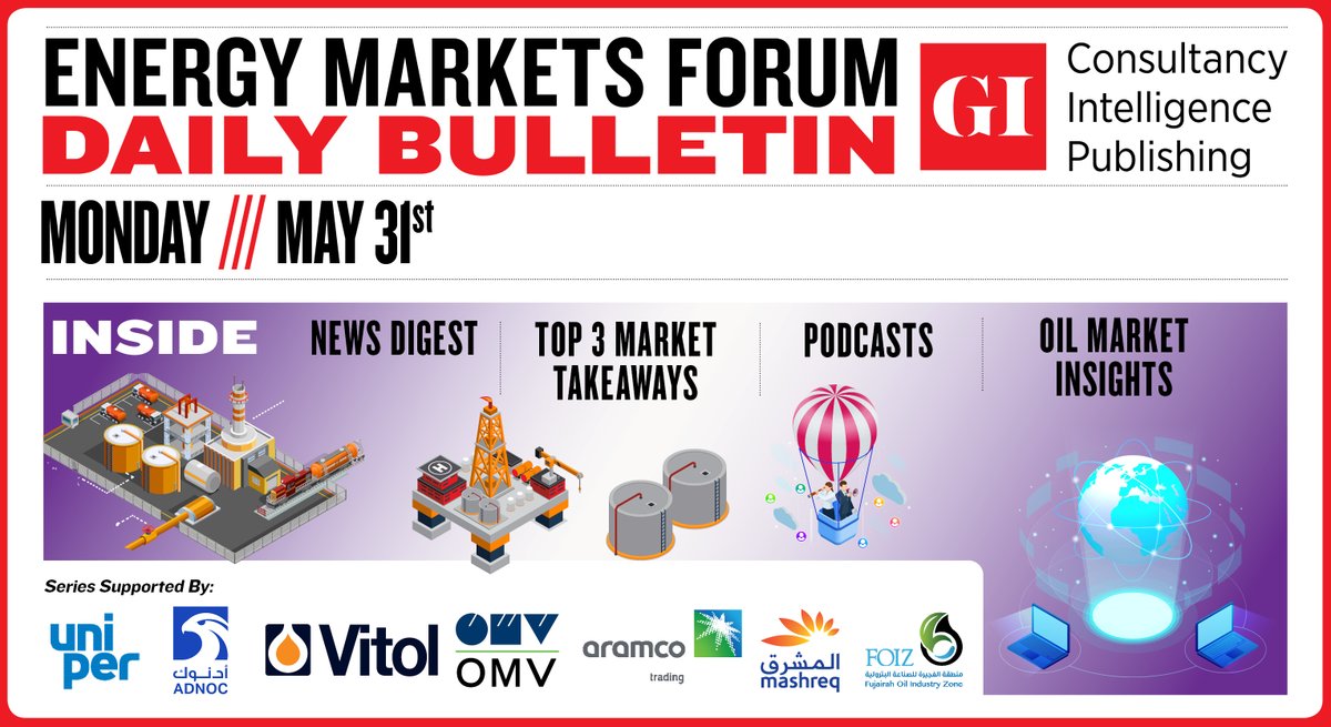 gulf_intel's tweet photo. ๐๐๐๐๐ฌ ๐๐จ๐๐๐๐ง๐๐ก: Daily Energy Markets Forum - May 31
๐๐๐๐๐ ๐๐๐ฅ๐ โถ https://t.co/JqTNr2lW49
#OOTT #COVID19 #OEPC #oilprice #oilmarket @LauryHaytayan @NRGInstitute @rmoham2 @JD_TheGlobalist @AgoraGroup_UAE https://t.co/iXMnJJNLlJ