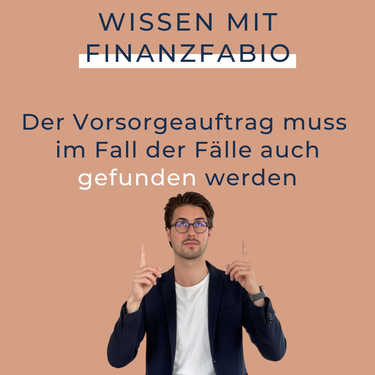Der Vorsorgeauftrag ist ein wichtiges Thema. Wichtig ist auch, dass er im Fall der Fälle gefunden wird.

#vorsorgeauftrag #schweiz #recht