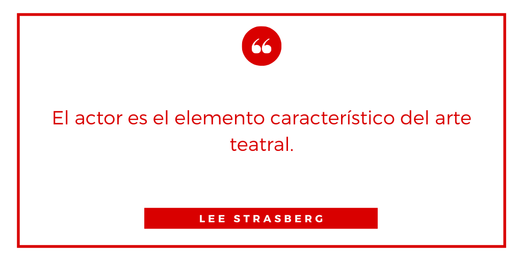 🔴 Todo en el teatro comienza por la actuación. Por muy brillante que sean las ideas del autor, o lo deslumbrante de su ingenio y lenguaje, éstas cuentan muy poco en el teatro si no pueden ser expresadas a través del actor.