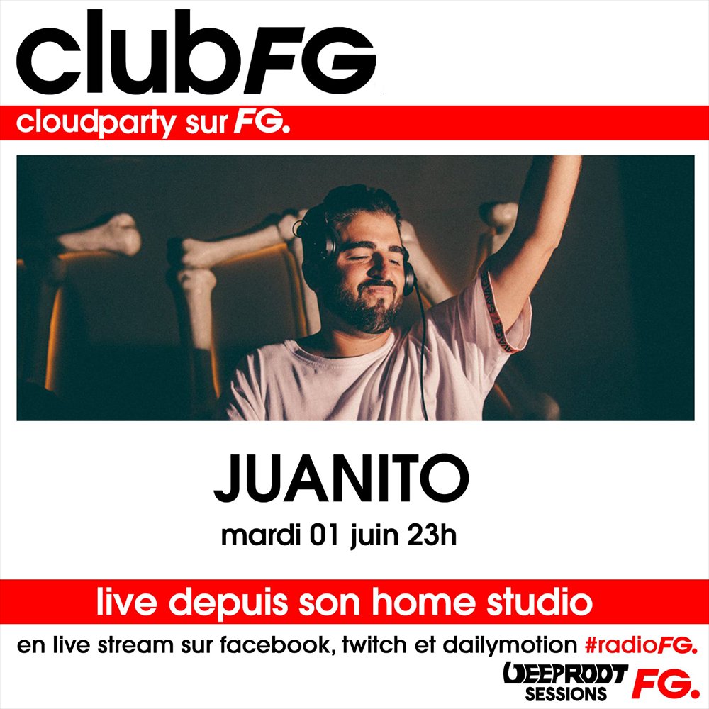 Juanito_musique's tweet photo. #MondayMotivation 🥳
Tomorrow x 𝟏𝟏𝐏𝐌 𝐂𝐄𝐒𝐓, exclusive 𝐥𝐢𝐯𝐞𝐬𝐭𝐫𝐞𝐚𝐦 on @FG_DJ_Radio for @deeprootrecords! 🤩
As a 𝐅𝐫𝐞𝐧𝐜𝐡, it means a lot for me to make 𝐦𝐲 𝐝𝐞𝐛𝐮𝐭 on this amazing radio station! 🇫🇷
 #Juanito #ClubFG #CloudParty #RadioFG #Radio #Paris https://t.co/CCWz1A6XAg