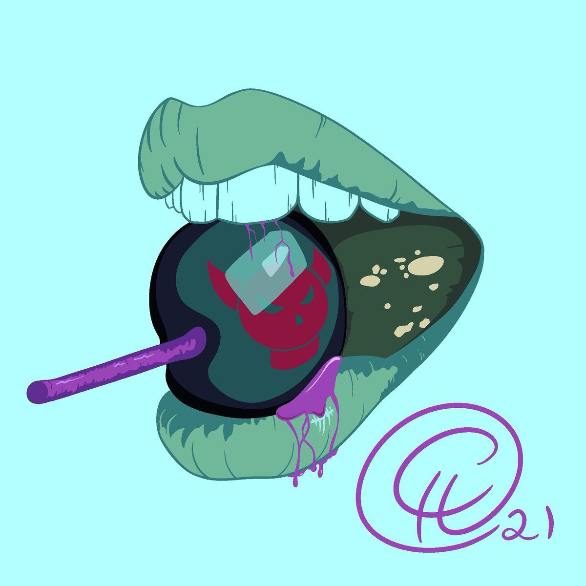 thechillmethod's tweet photo. A sort of remake of an earlier piece from my early days on instagram.

#deadlycherry #cherry #cherrybomb #popart #graphicdesigner #artistsoninstagram #artistontwitter #popartist #popartstyle #kiss #biteintothis #bitesize #bitesizedesserts #poison #fundaymonday #bankholidaymonday https://t.co/OLvBZPXxIU
