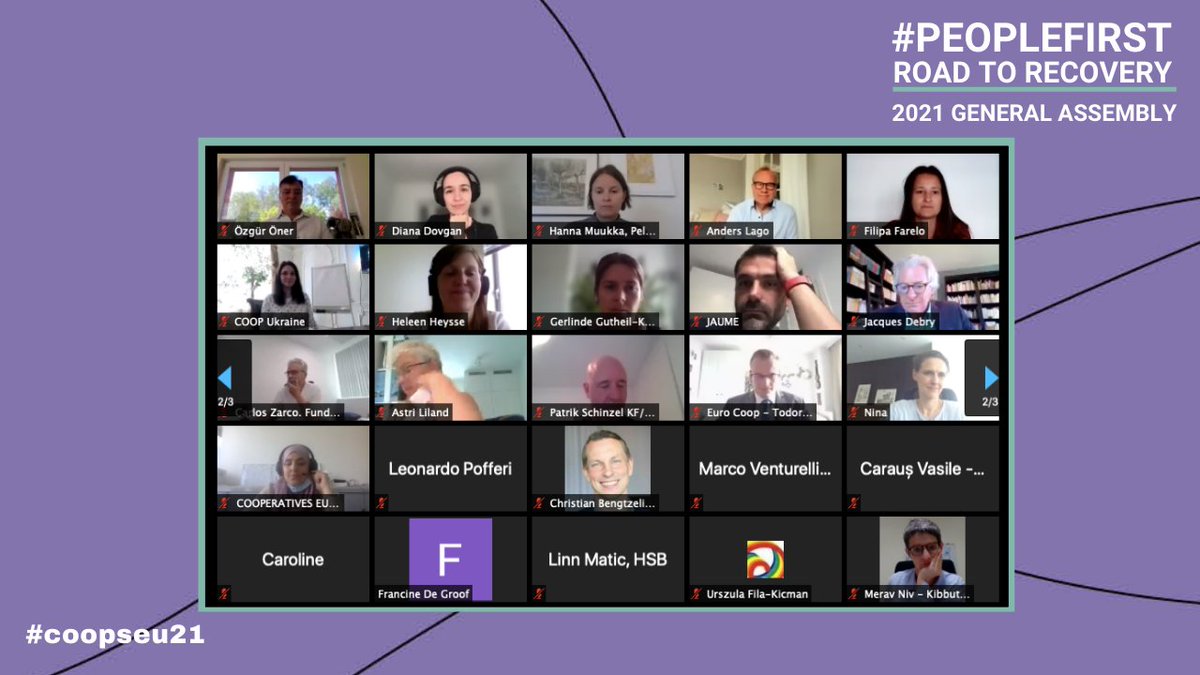 THANK YOU to all our members!👏The 2021 General Assembly ended with hopes for a brighter year ahead.💫

➡️We will be meeting in Paris 🇫🇷in September for 2021 Elections to elect a new President and Board. 

Stay tuned! #CoopsEU21