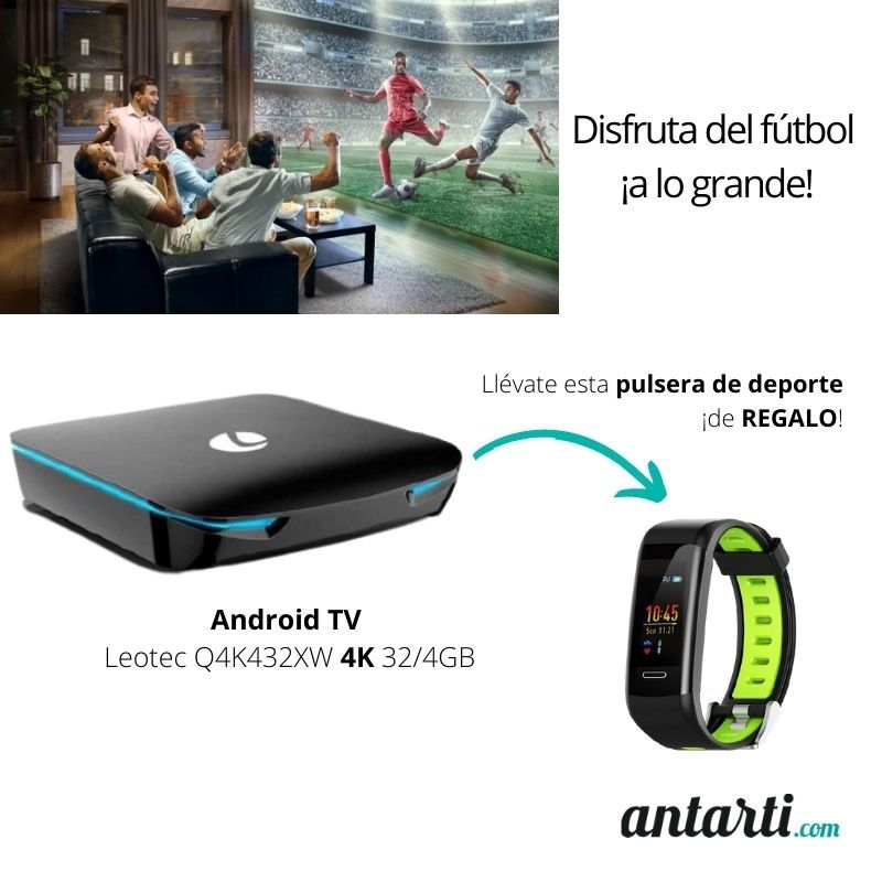 antartimedia's tweet photo. ⚽️🏆¿Estás preparado para ver el mejor fútbol? Disfrútalo con el android TV de Leotec con resolución 4K a un precio increíble y llévate de REGALO esta pulsera de deporte valorado en más de 39€ 🔥
-Haz clic 👉 https://t.co/s2Wv89CTWO https://t.co/RmvRY0RjAg