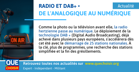 UFCquechoisir's tweet photo. 📻 #Radio et #DABplus : la radio #hertzienne passe au #numérique.
➡️ https://t.co/PBho4Qlery
#Fetedelaradio #DAB #Digitalaudiobroadcasting #DABradio https://t.co/nB6B3djssB