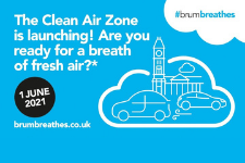 BhamColmore's tweet photo. Driving into work tomorrow? Don’t forget the Clean Air Zone comes into force from 1 June. Have you checked to see if your car is exempt from any #CleanAirZone charges?  https://t.co/XWYX8NYUds #BrumBreathes https://t.co/iTlwZaQGqb