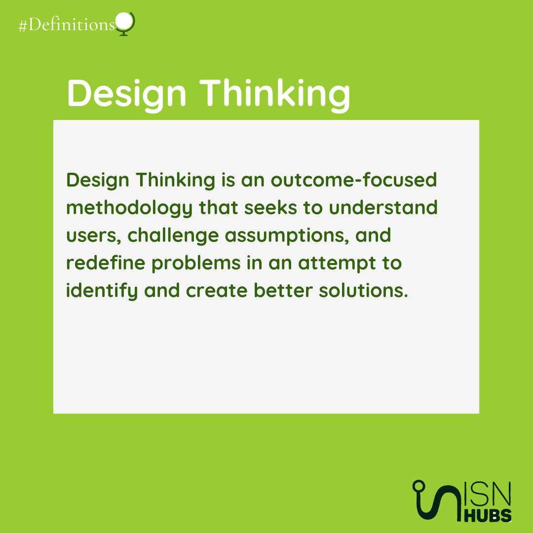 isnhubs's tweet image. Design thinking involves developing deep interests in understanding users' wants, needs, etc in order to design effective products/services for them.
#designthinking