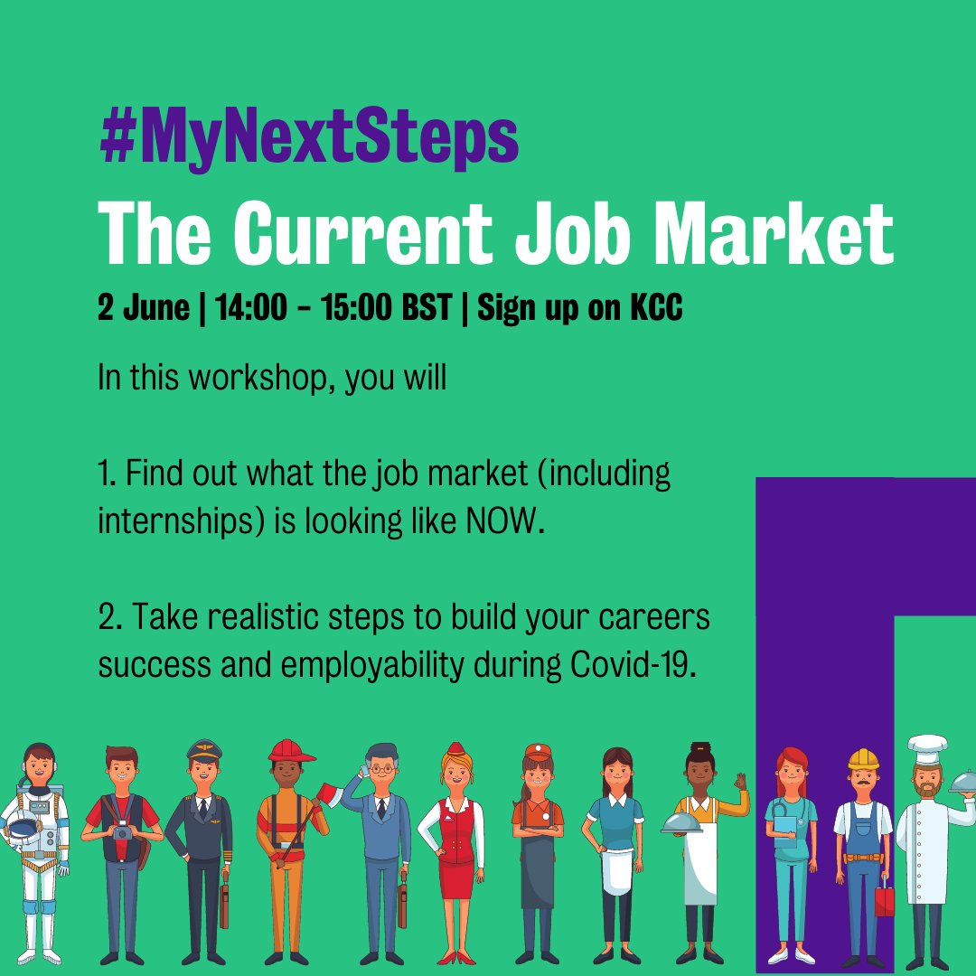 KingsCareers's tweet image. #MyNextSteps session about 'What do you want from your career after Uni?'

📆 2nd June 2021
🕛 14:00-15:00

Find out about the current job market, internships, taking realistic steps to build your career and more! 

To sign up click: ow.ly/6TSE50EINBk