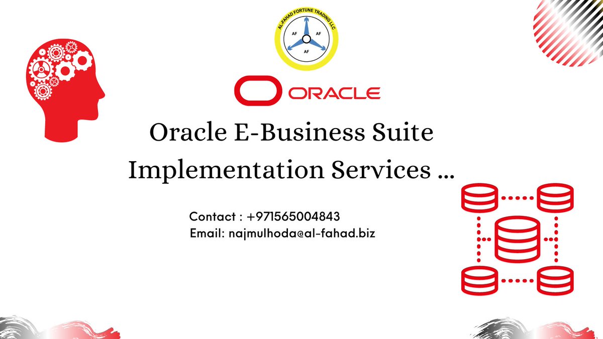 AFITconsulting's tweet image. AL Fahad IT Consulting provides the world’s leading business software with the most innovative cloud infrastructure.
Click now & Visit our Website 👇
zcu.io/2Evp
Contact : +971565004843
Email: najmulhoda@al-fahad.biz
#OracleImplementation #AlFahadITConsulting