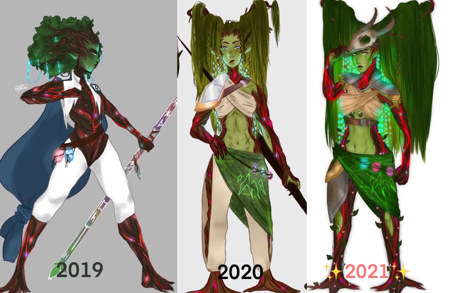 Juvxii_'s tweet photo. I wanted to somewhat document my character design development over the past few years
So here’s Nadine:
#characterdesign #ocdesign #thedragonprince #tdpoc #earthblood https://t.co/xBBwQZke84