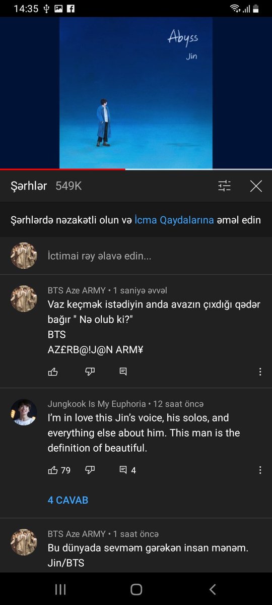 BTSA11928208's tweet photo. #BTS_Butter
#streamlikebutter
Aybss mahnısınıda stream edək💜 https://t.co/ofuv09vV4V