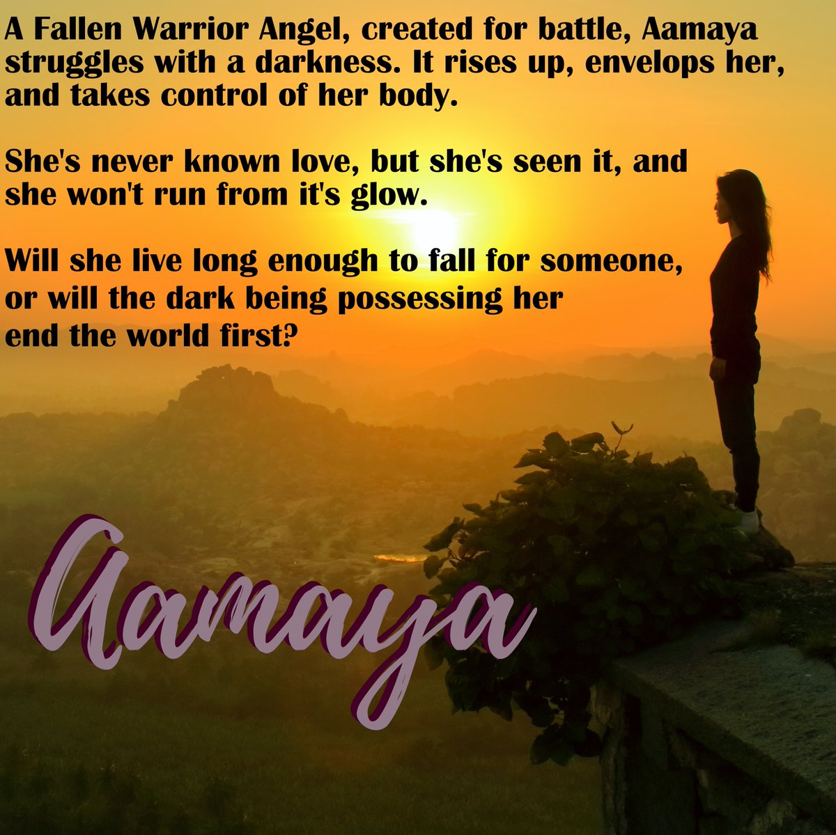 Sneak peek of Aamaya, the female MC in the 5th and final Fallen book!