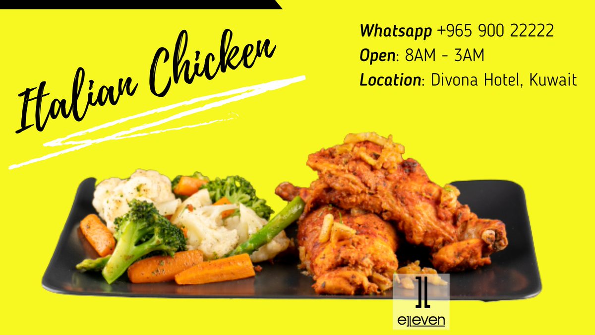 elevenloungekwt's tweet image. Chicken is a lean meat with high nutritional value, and eating it regularly will help you stay healthy. 😇🥰

📲ᴡʜᴀᴛꜱᴀᴘᴘ +965 90022222
🕗Open : 8ᴀᴍ - 3ᴀᴍ
📍Divona Hotel، Kuwait
#italianchicken #chickencooking #chickencookies