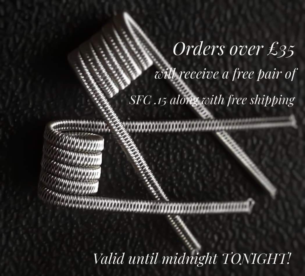 Happy Bank Holiday Monday!
Check out our website for all of your coil needs!
🌐wickedwires.co.uk
🔞You need to be of legal vaping age
#WickedWiresUk #Revwrapz #HandmadeCoils #VapeCoils #UkCraftedCoils #Vape #Vaper #HandmadeInUK #StaggeredFusedClapton