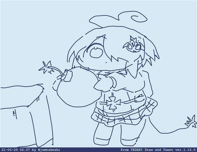 #今月描いた絵を晒そう
ろくなもん描いてない 