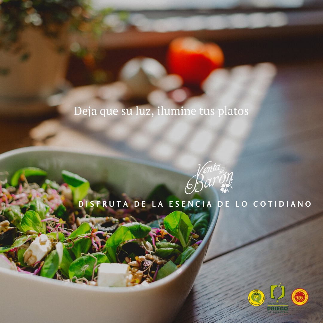 Deja que su luz ilumine tus platos...

#VentaDelBarón #aceitedeolivavirgenextra #priegodecordoba #AOVE #EVOO #food #foodies #gourmet #gourmetfood #Mueloliva