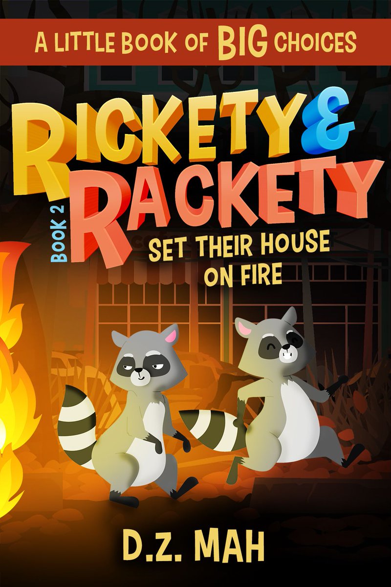 Teach #KidsFireSafety with two talking #raccoons! Rickety and Rackety have struck again.

books2read.com/FireUnsafety2