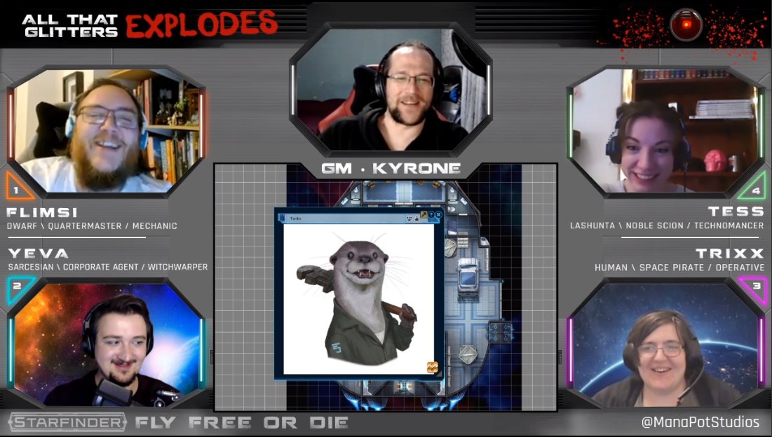 ManaPot_Studios's tweet photo. The crew arrives on Akiton where they're ready to wrap up this sweet gig and deliver their goods! What speed bumps will they encounter this time? 

We continue our #Starfinder #FlyFreeOrDie #ActualPlay stream tonight on #Twitch, 7pm GMT (2pm EST) at https://t.co/eWBIT1r5oy https://t.co/hZixcGtKcV