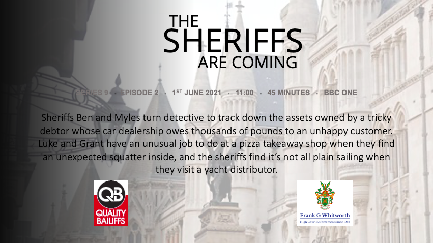 TSAC_official's tweet photo. Enjoy today’s Episode?! It doesn’t stop there, Episode 2 back on your screens same time tomorrow! 📺 

Here is what you can expect tomorrow. 

#thesheriffsarecoming #frankgwhitworth #qualitybailiffs #highcourtenforcement #enforcementagent #BBC #BBCOne #documentary https://t.co/GIEtFUkEgp