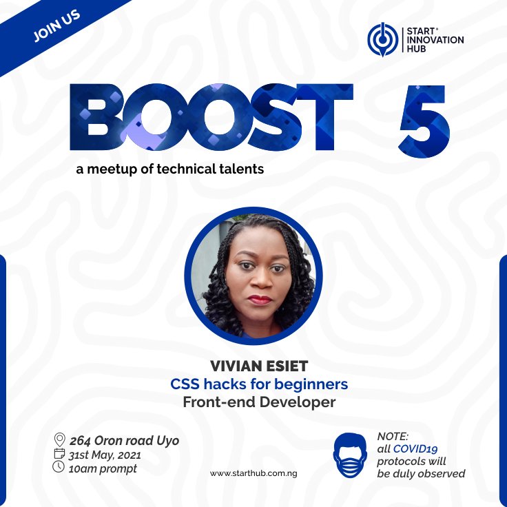 UfakkingS's tweet photo. - Vivian Eshiet
CSS Box Model Hacks For Begginers
#Boost5
#StartInnovationHub https://t.co/fm8Ca2COIN