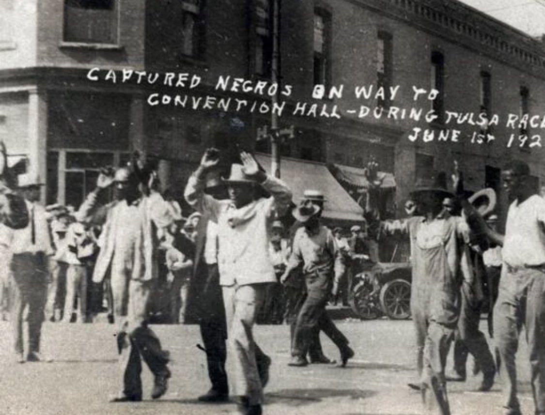 G2Gconsulting's tweet photo. Today marks 100 years since as many as 300 African Americans lost their lives &amp; over 9,000 were left homeless when Greenwood was attacked, looted &amp; burned to the ground #BlackWallStreet #TulsaMassacre Amazing testimony of 107 yr old #ViolaFletcher &amp; #HughesVanEllis - #NeverForget https://t.co/zvM1Cakbxi
