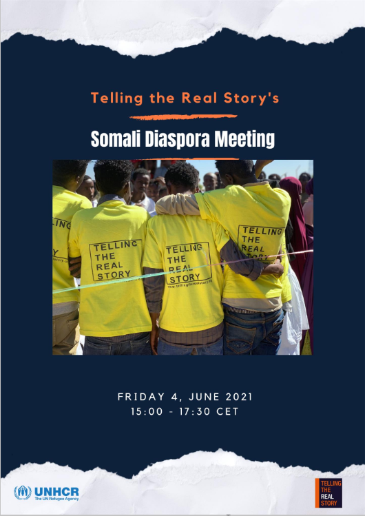 UNHCRSom's tweet photo. UNHCR's @tellingthereal is delighted to invite you for a Somalia Diaspora meeting with keynote speakers @AMB_Affey &amp; @MariamYassinHYAmb.The meeting, on 4 June at 1500 CET, will discuss how we can tackle irregular movements or #Tahriib. Register here https://t.co/QZHLl4ZZXt https://t.co/i3rmHCnT1W