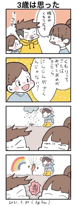🌧🌱🥕🌈☺️☺️ ☺️☺️ ☺️☺️

#育児漫画 #育児絵日記 #2017dec_baby 