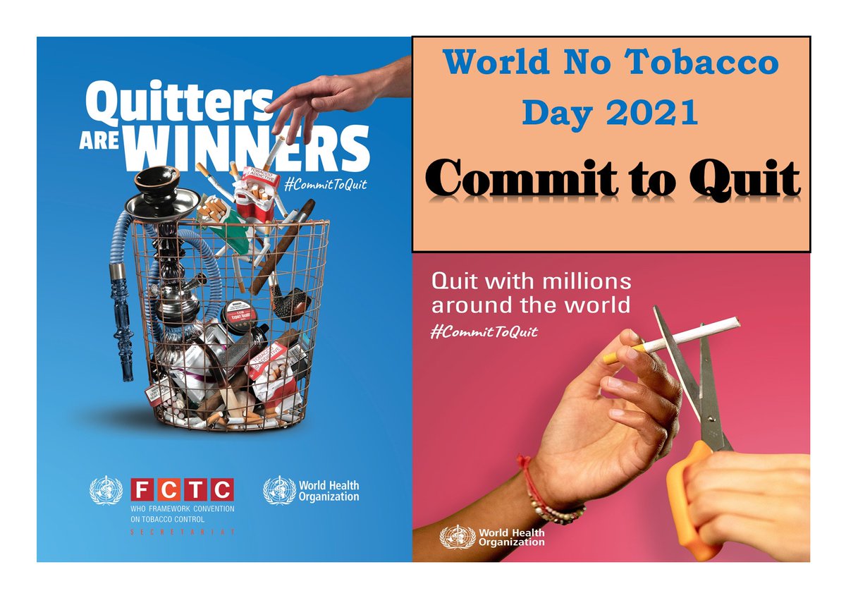 MEOR_NHSP3's tweet photo. #WorldNoTobaccoDay2021 Tobacco use is a leading modifiable risk factor for #NCDs. Smokers face up to 50% higher risk of developing severe disease &amp; death from #COVID19
100+ reasons to #quit_tobacco https://t.co/FcCmcOSNRi #CommitToQuit 
@mohpnep @WHONepal @UKinNepal @FCTCofficial https://t.co/RKMpiqzPbj